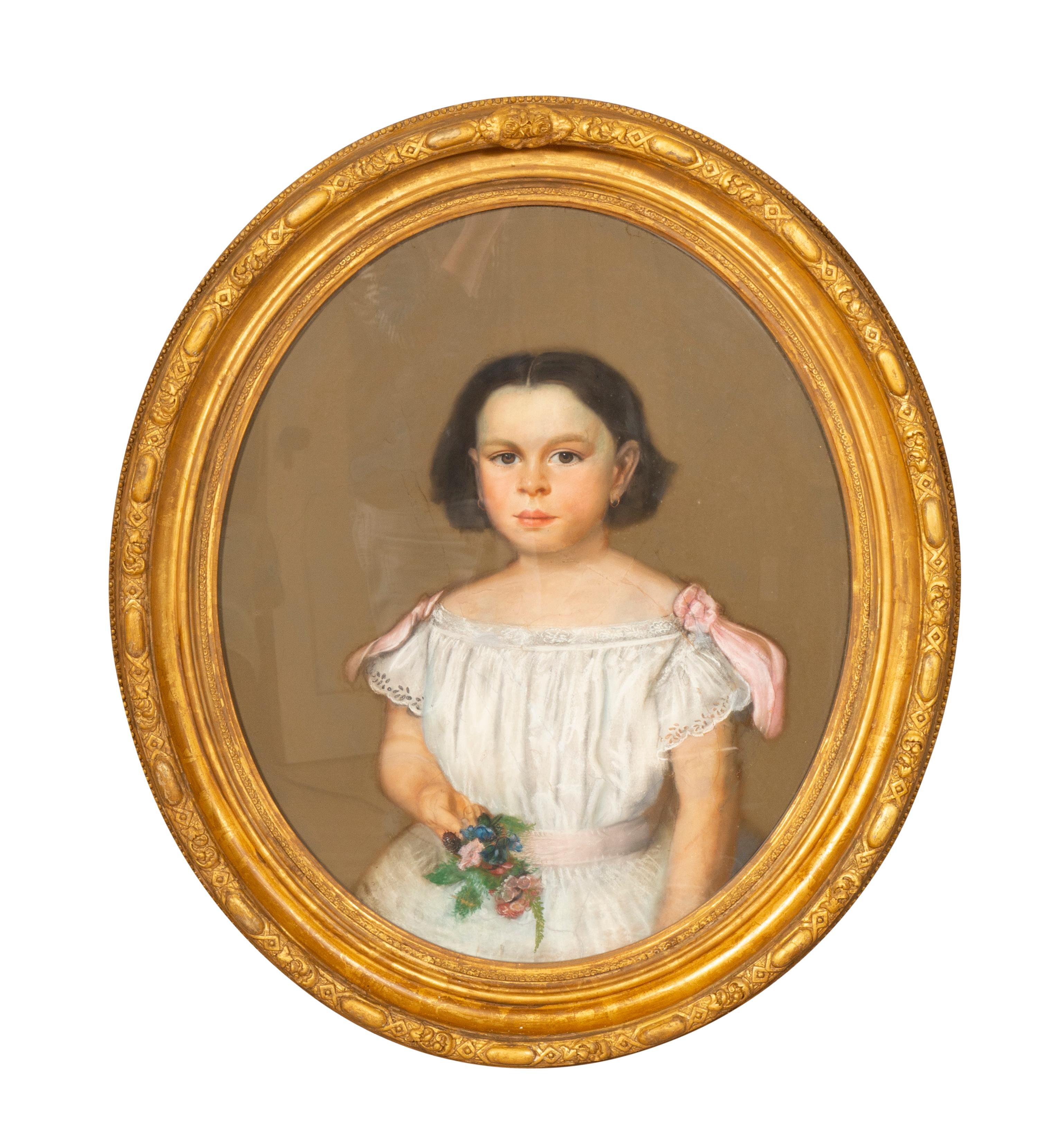 Retratos al pastel americanos enmarcados de Asa Porter Morse y dos hijas en venta 1