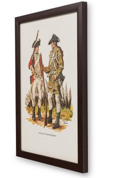American Framed Print of Two Soldiers Talking