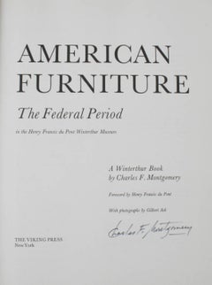 "American Furniture, The Federal Period" Book Signed by the Author