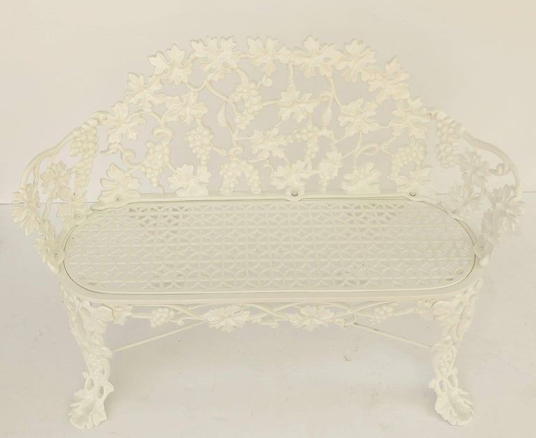 American Garden Bench or Seat of Cast Iron by Hart For 