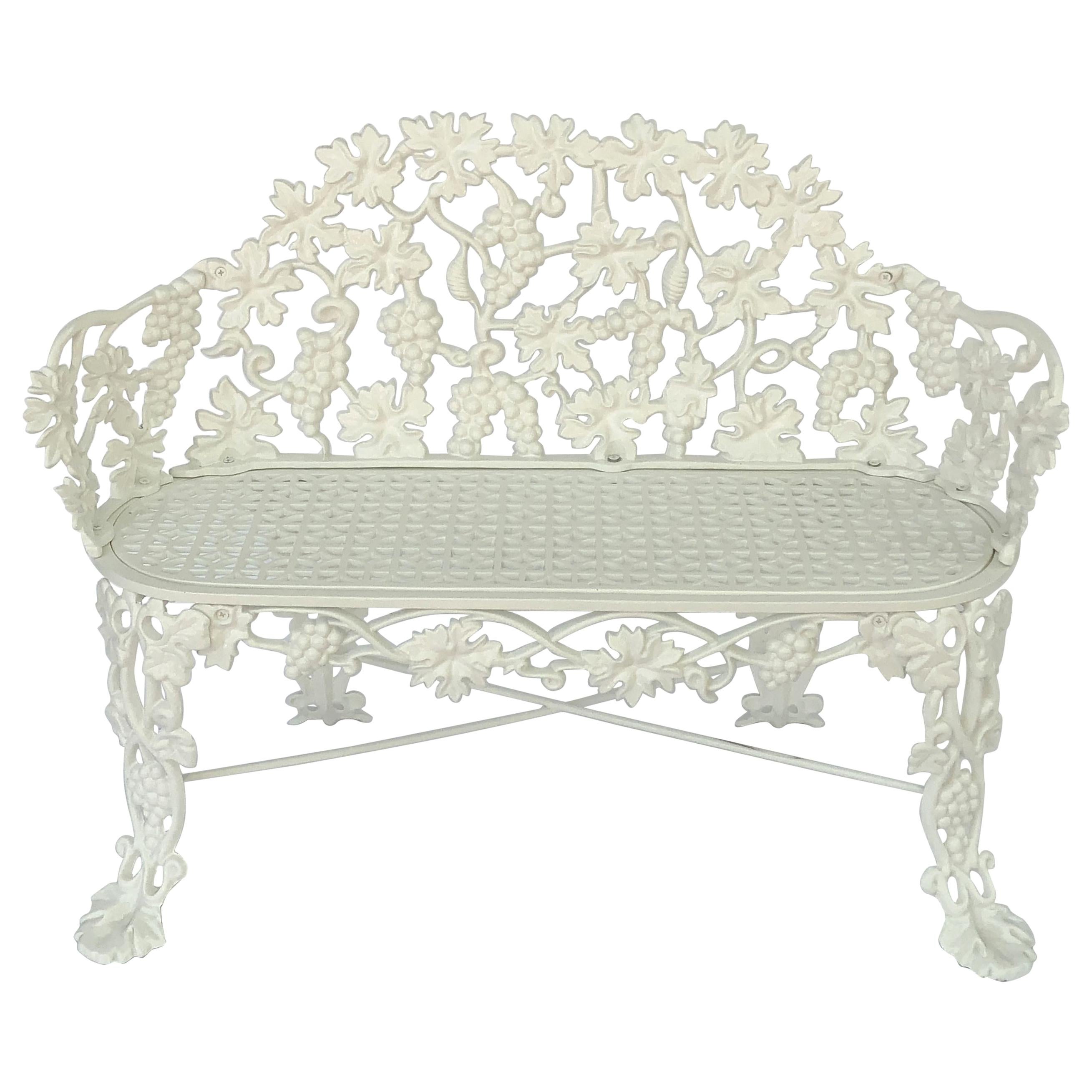 American Garden Bench or Seat of Cast Iron by Hart