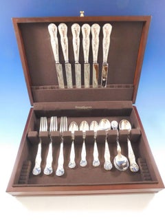 American Garden by Tiffany & Co. Sterling Silver Flatware Set Service 24 Pcs