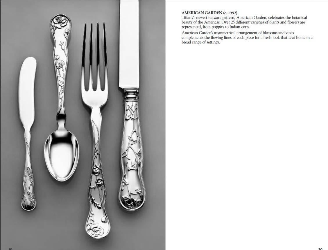 American Garden by Tiffany & Co. Sterling Silver Flatware Set Service 30 Pcs Dn 4