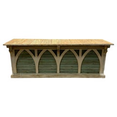 American General Store Painted Wooden Architectural Retail Counter