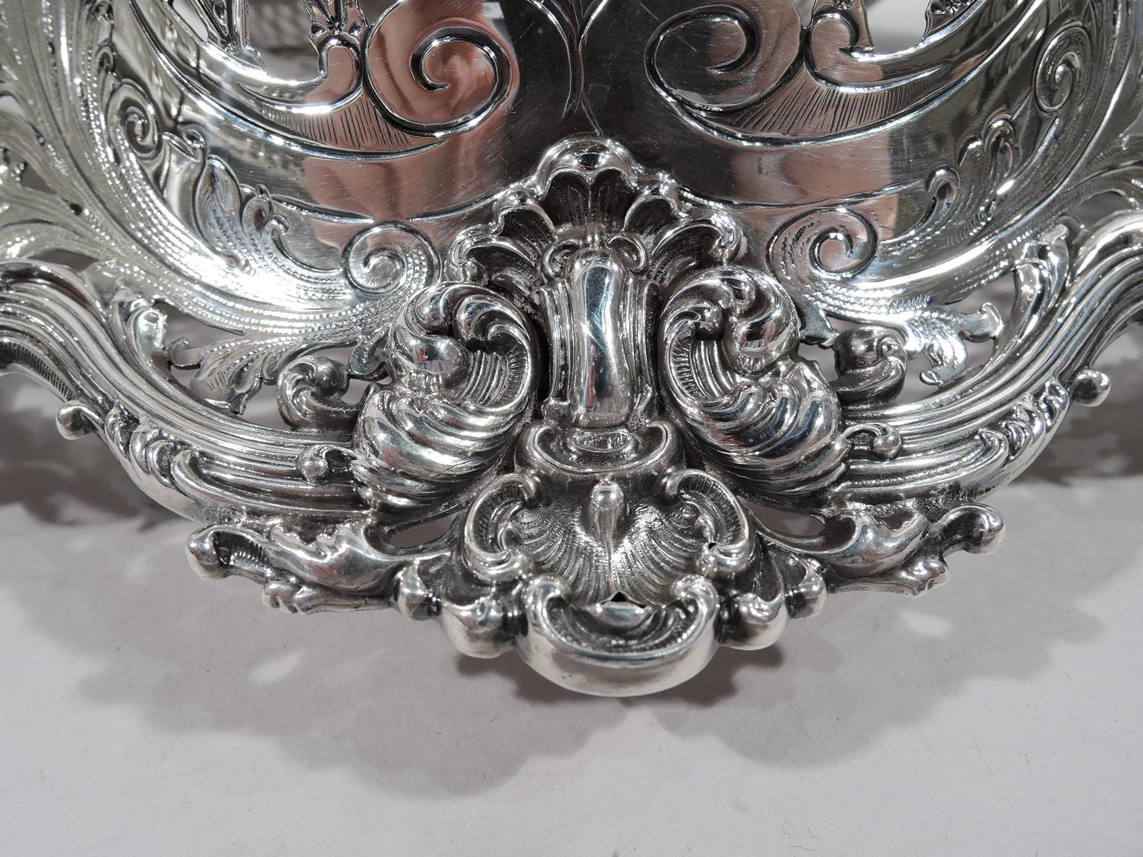 19th Century American Gilded Age Sterling Silver Centerpiece Bowl by Redlich