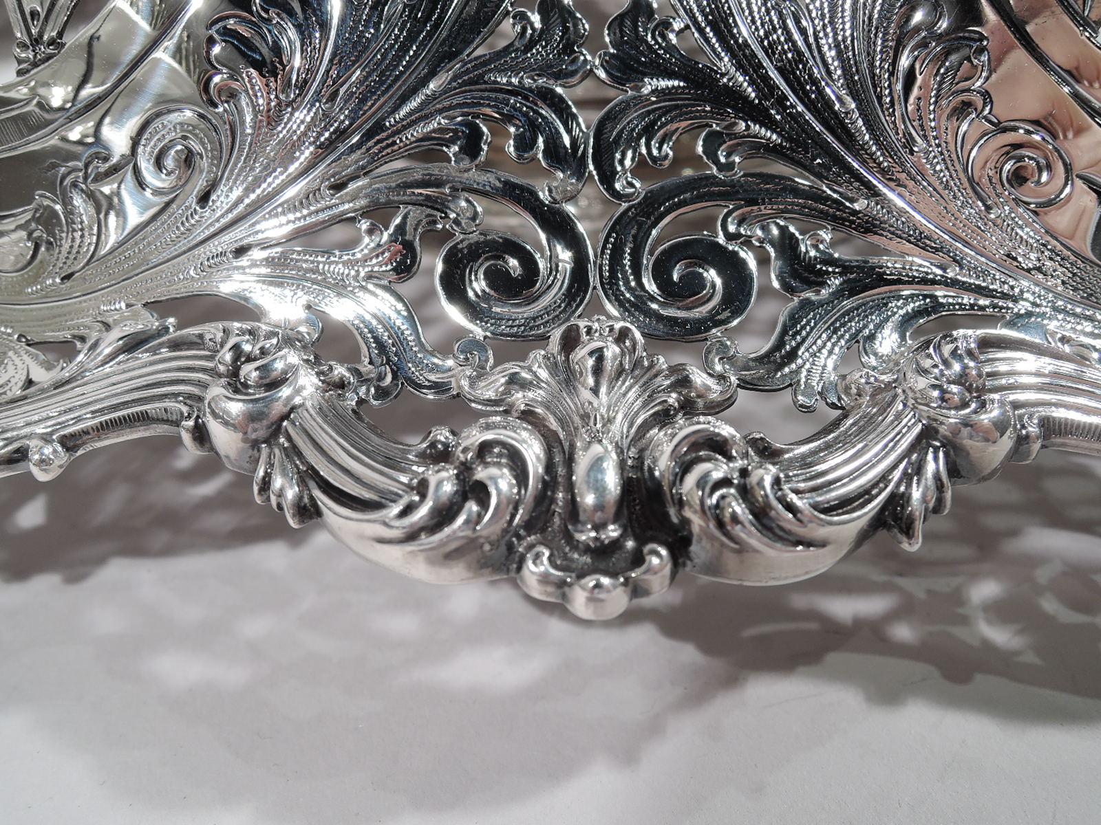 American Gilded Age Sterling Silver Centerpiece Bowl by Redlich 1