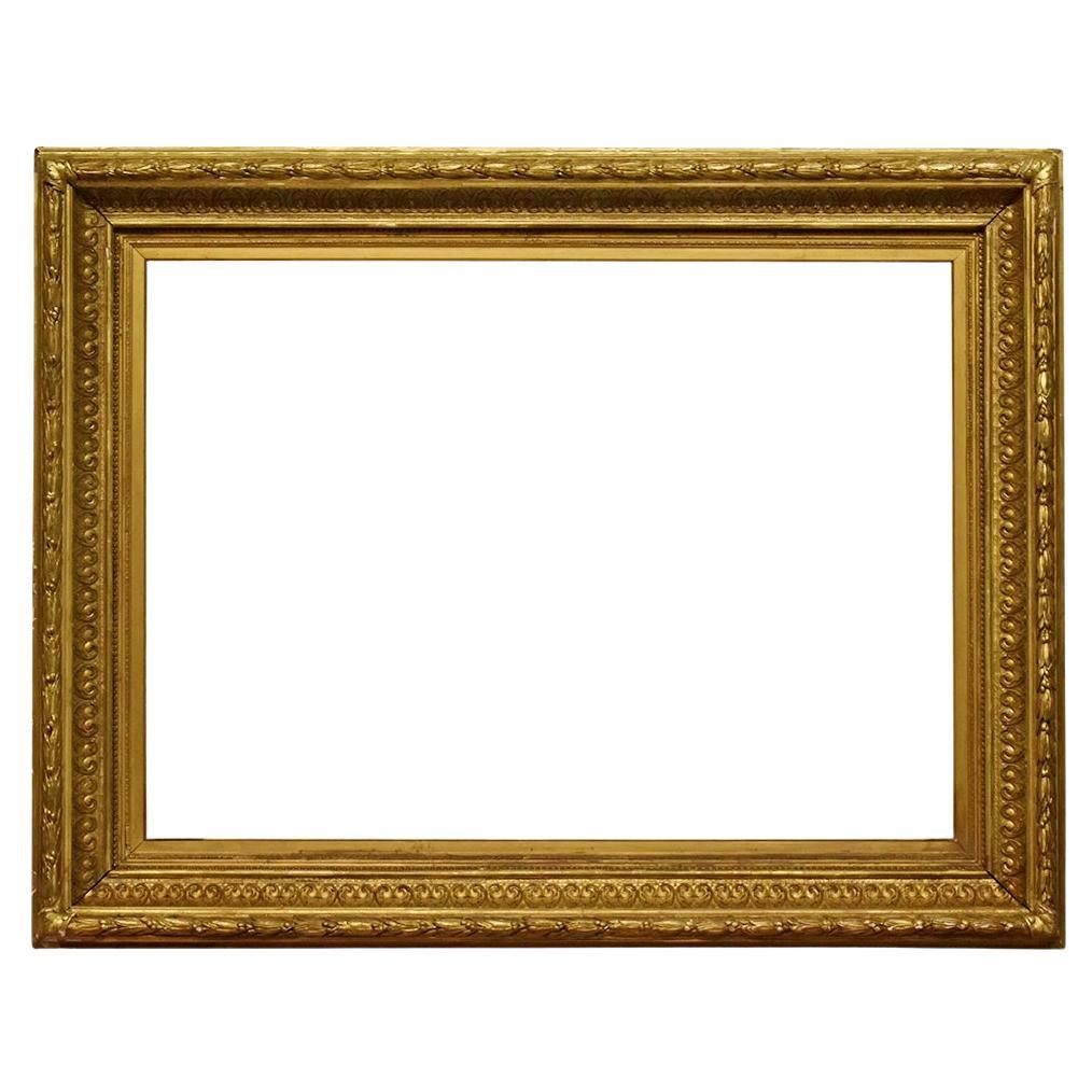 American 24x33 inch Hudson River Gilded Gesso Picture Frame Circa 1875