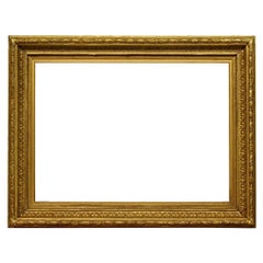 Antique American 24x33 inch Hudson River Gilded Gesso Picture Frame Circa 1875