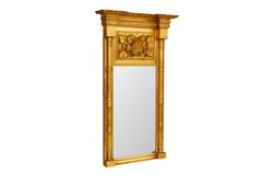 American Gilt Empire Mirror with Cornucopia Carving