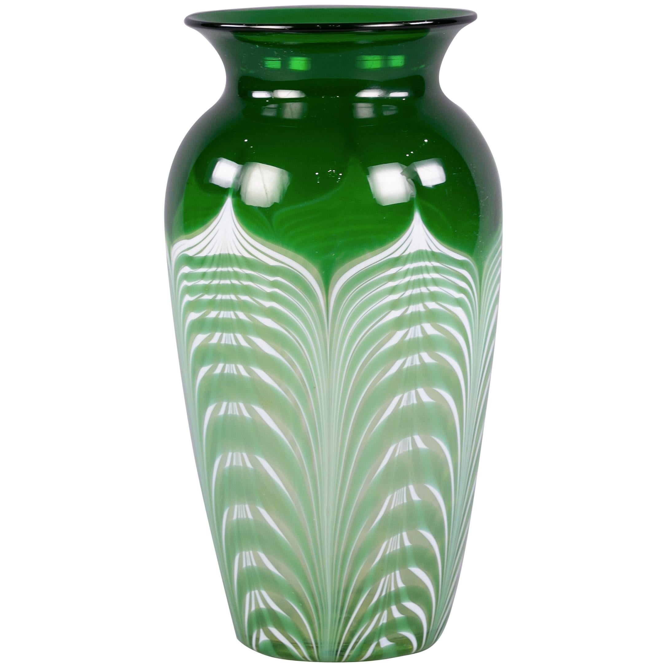 Vase en verre américain, début du 20e siècle