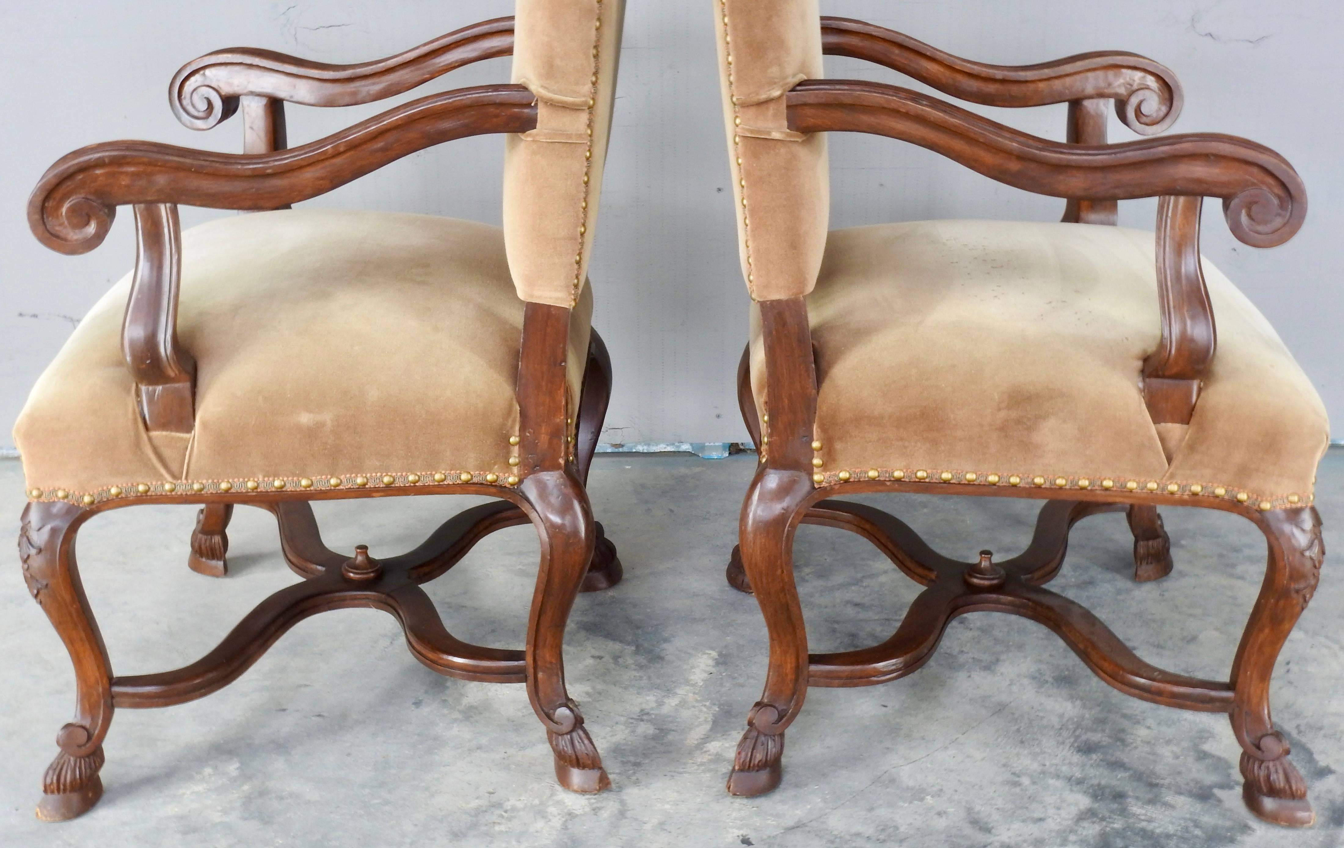 American Goat Feet Chairs, Pair For Sale 1