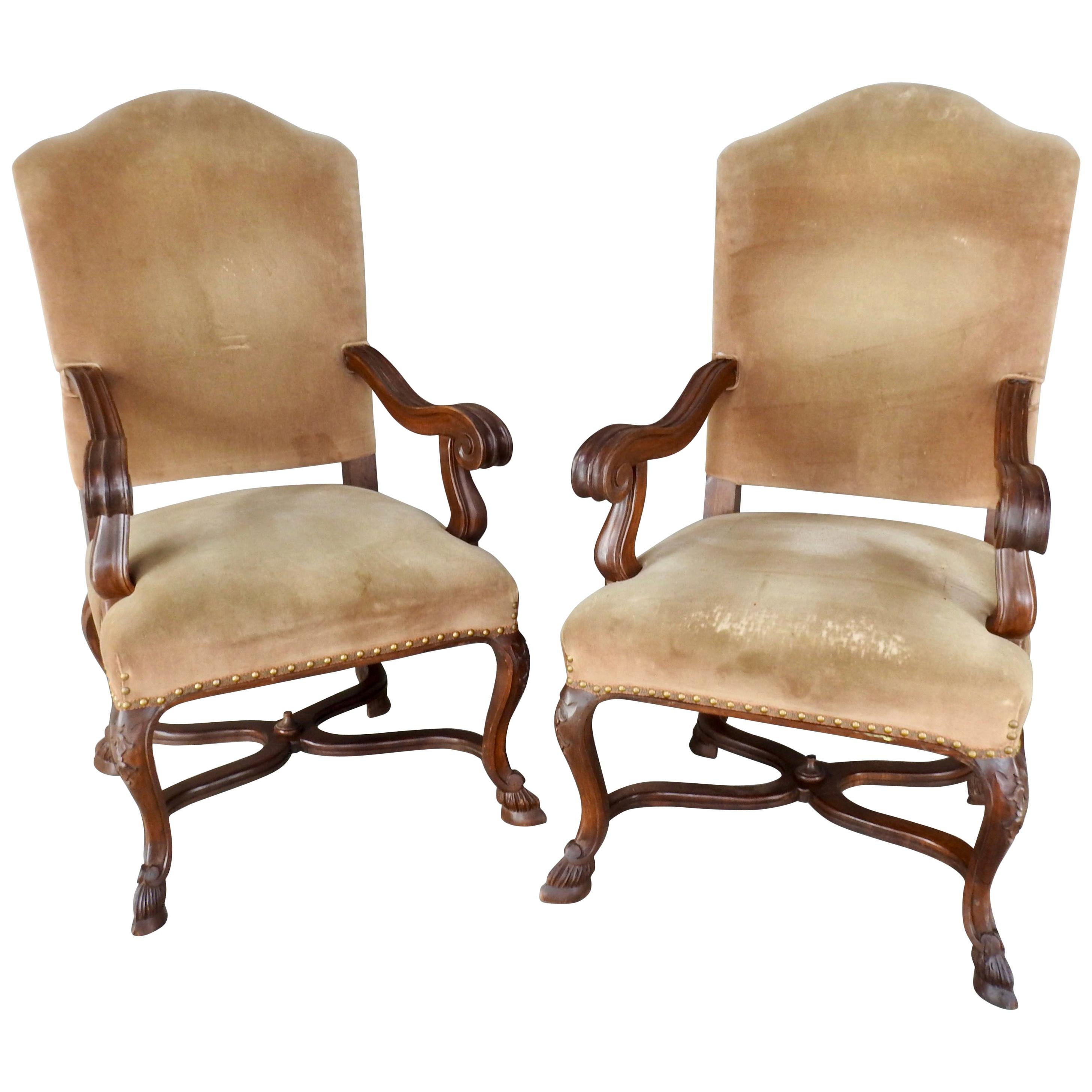 American Goat Feet Chairs, Pair For Sale