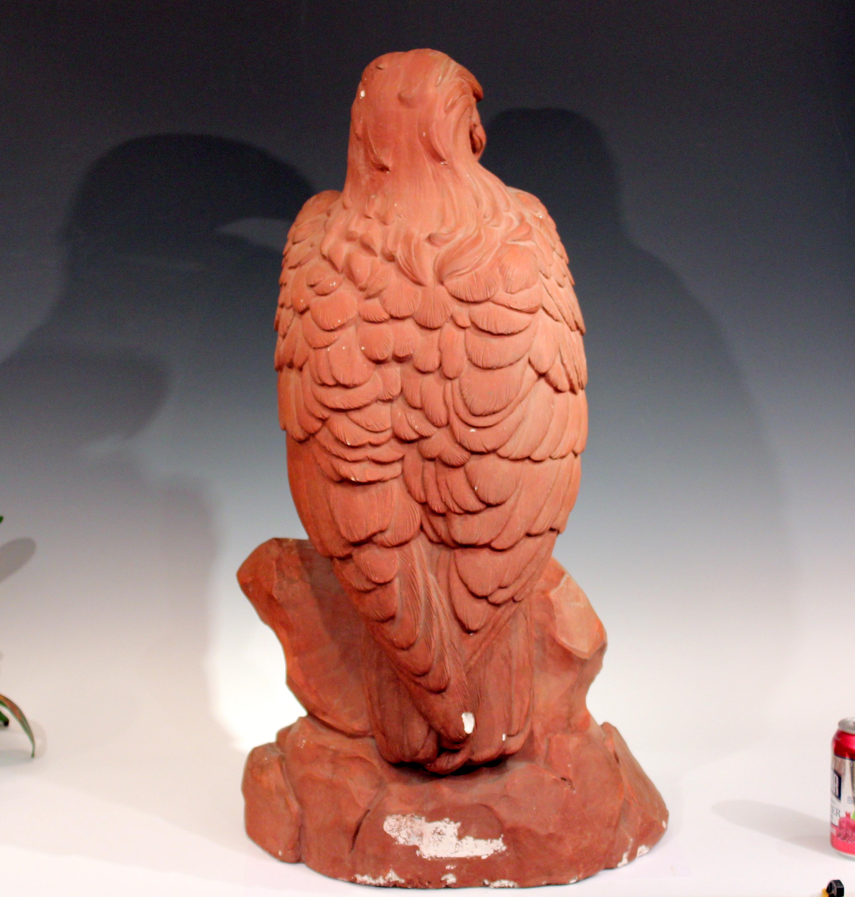 eagle clay sculpture