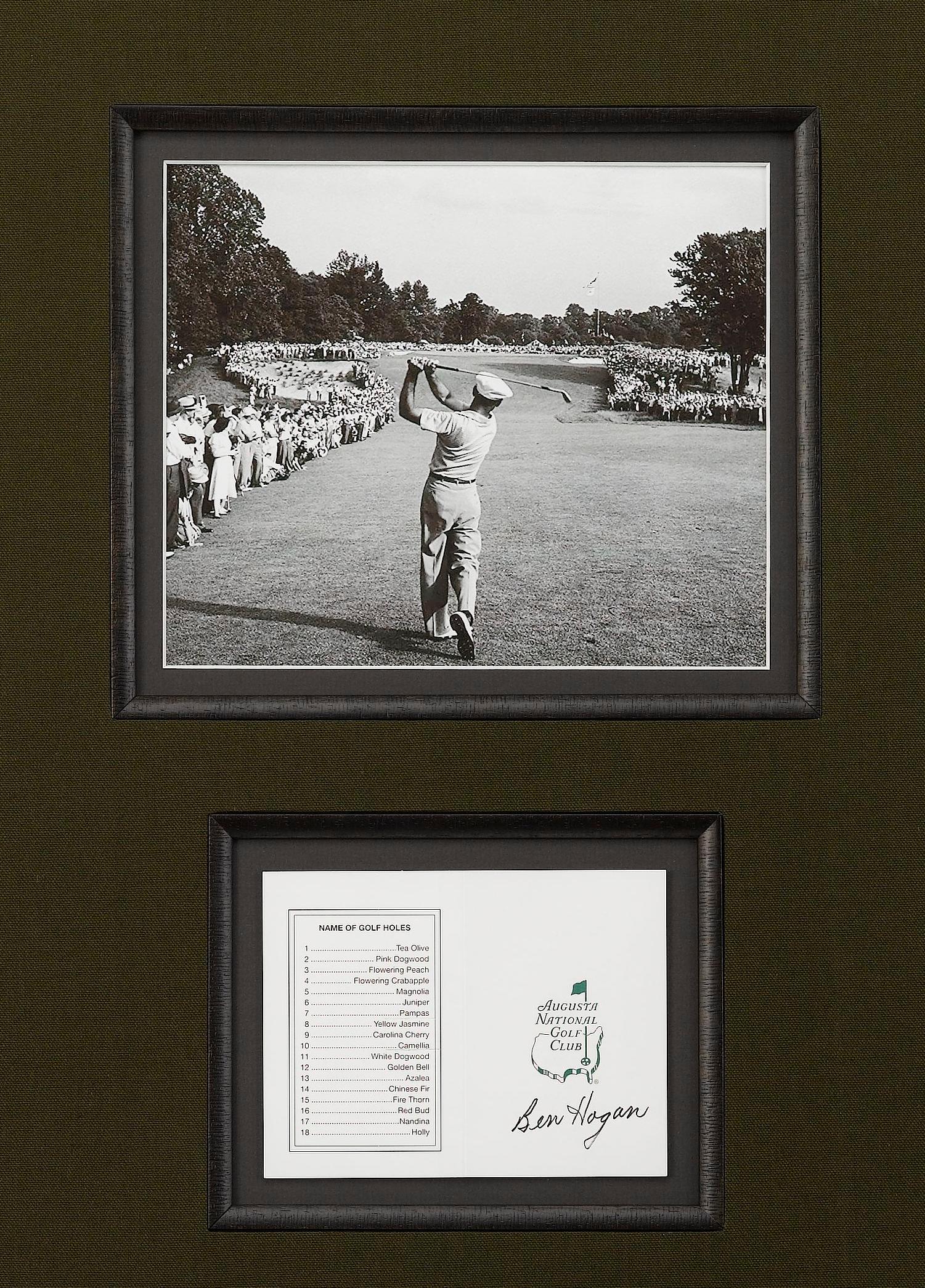 American Golf Legends Signature Collage In Good Condition For Sale In Colorado Springs, CO