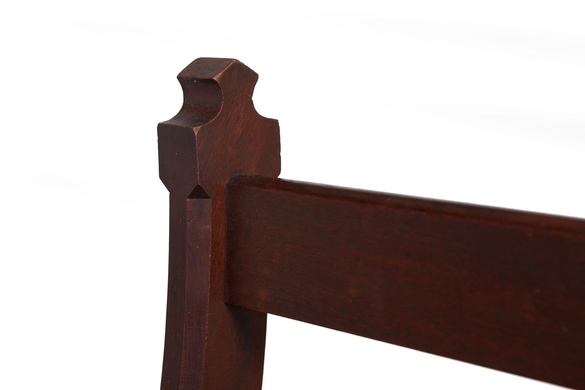 American Gothic Revival Walnut Hall Bench Settle ca. 1890 For Sale 10