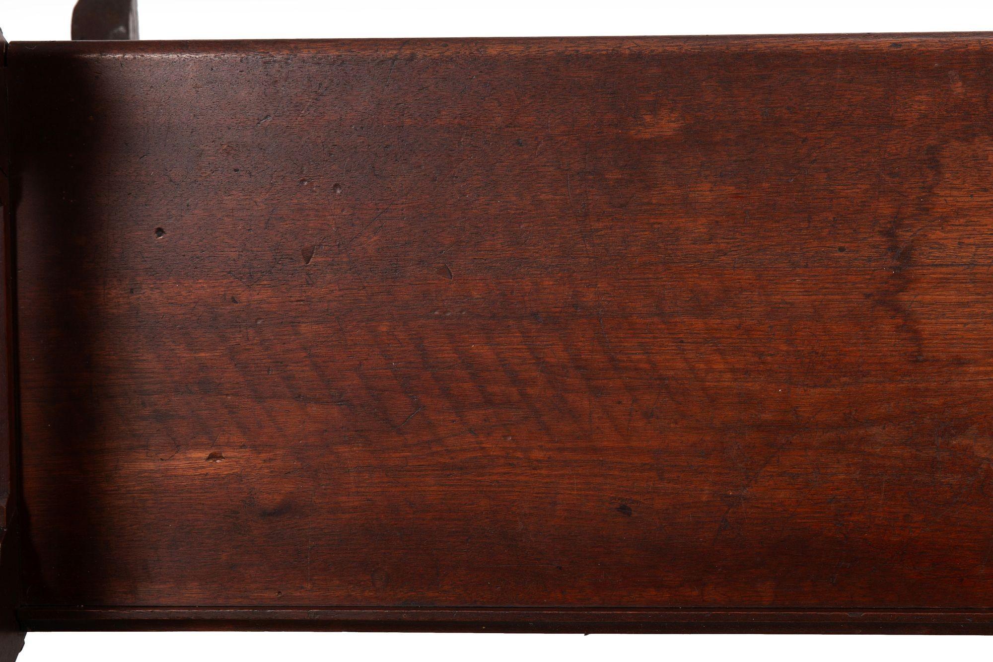 American Gothic Revival Walnut Hall Bench Settle ca. 1890 For Sale 15
