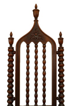 American Gothic Revival Mahogany Side Chairs