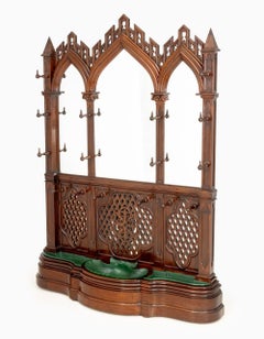 American Gothic Style Rosewood Hall Tree