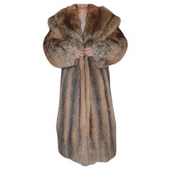 Brand new American gray fox fur coat size 14-18 L