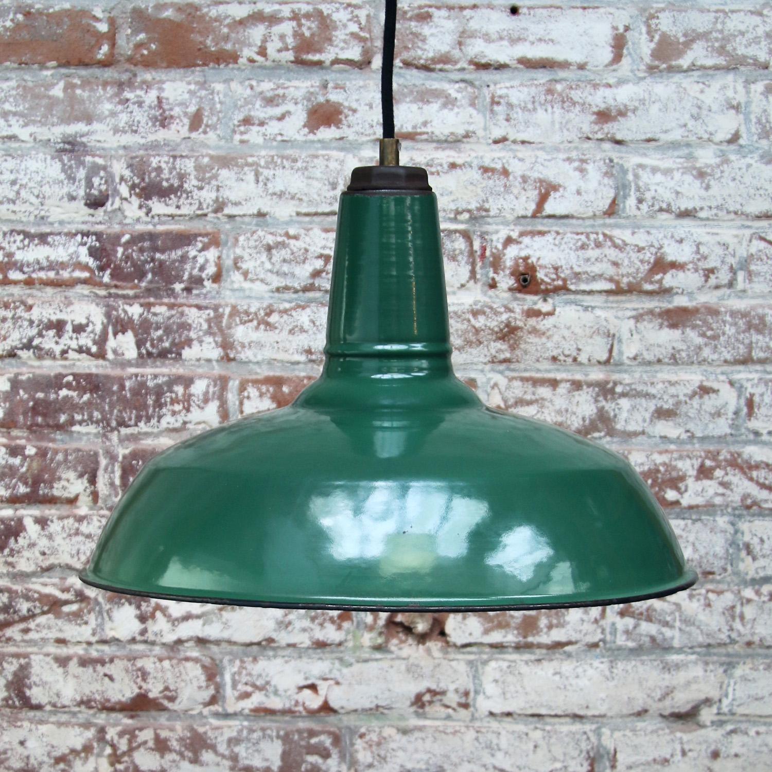 vintage green pendant lights