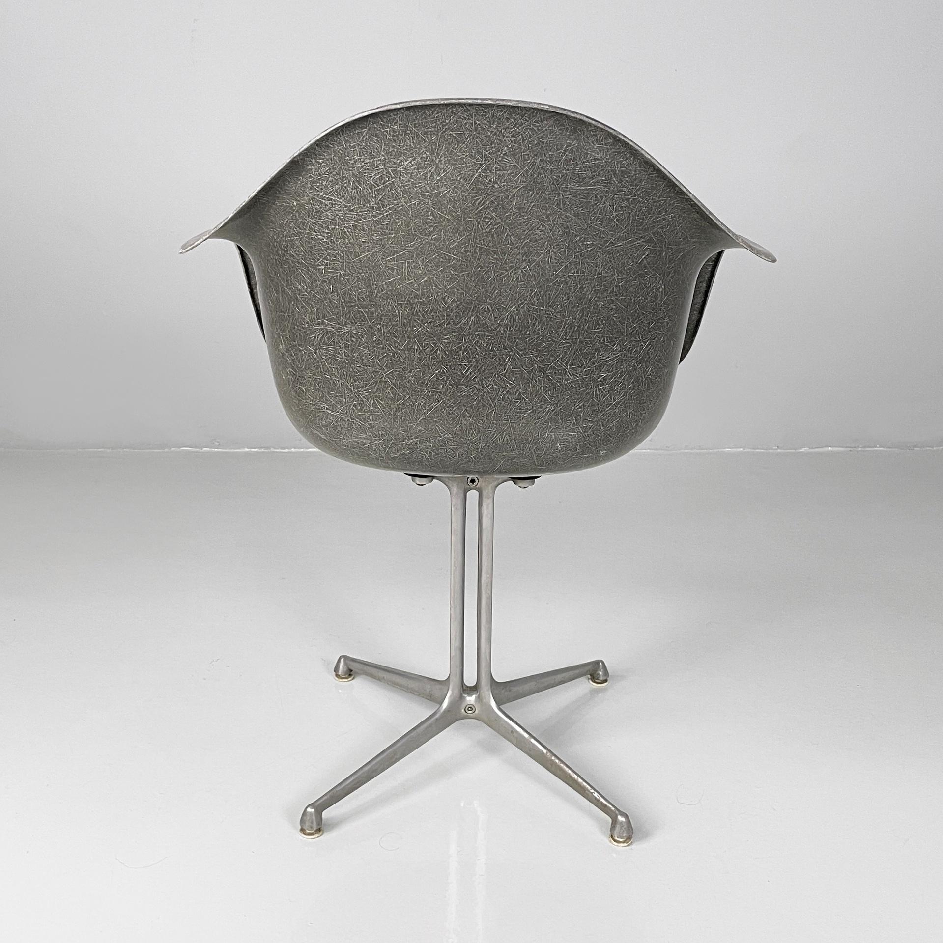 Milieu du XXe siècle Fauteuils gris américains La Fonda par Charles Eames pour Herman Miller, années 1960 en vente