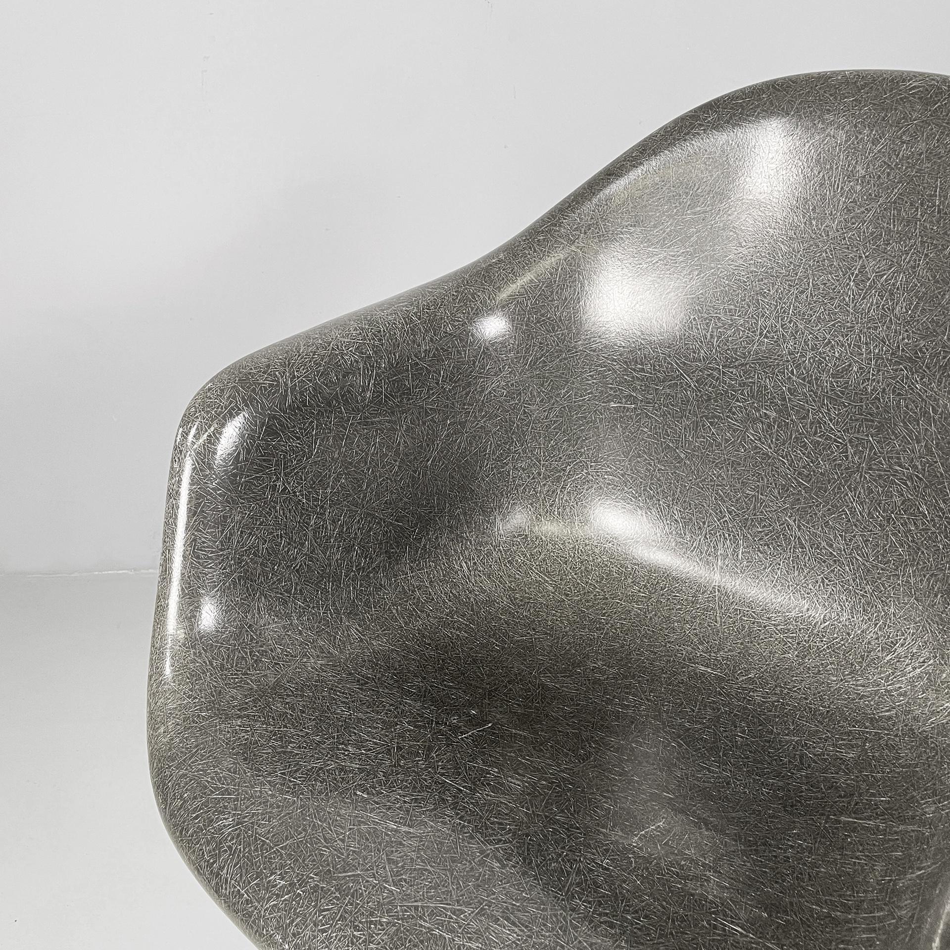 Aluminium Fauteuils gris américains La Fonda par Charles Eames pour Herman Miller, années 1960 en vente