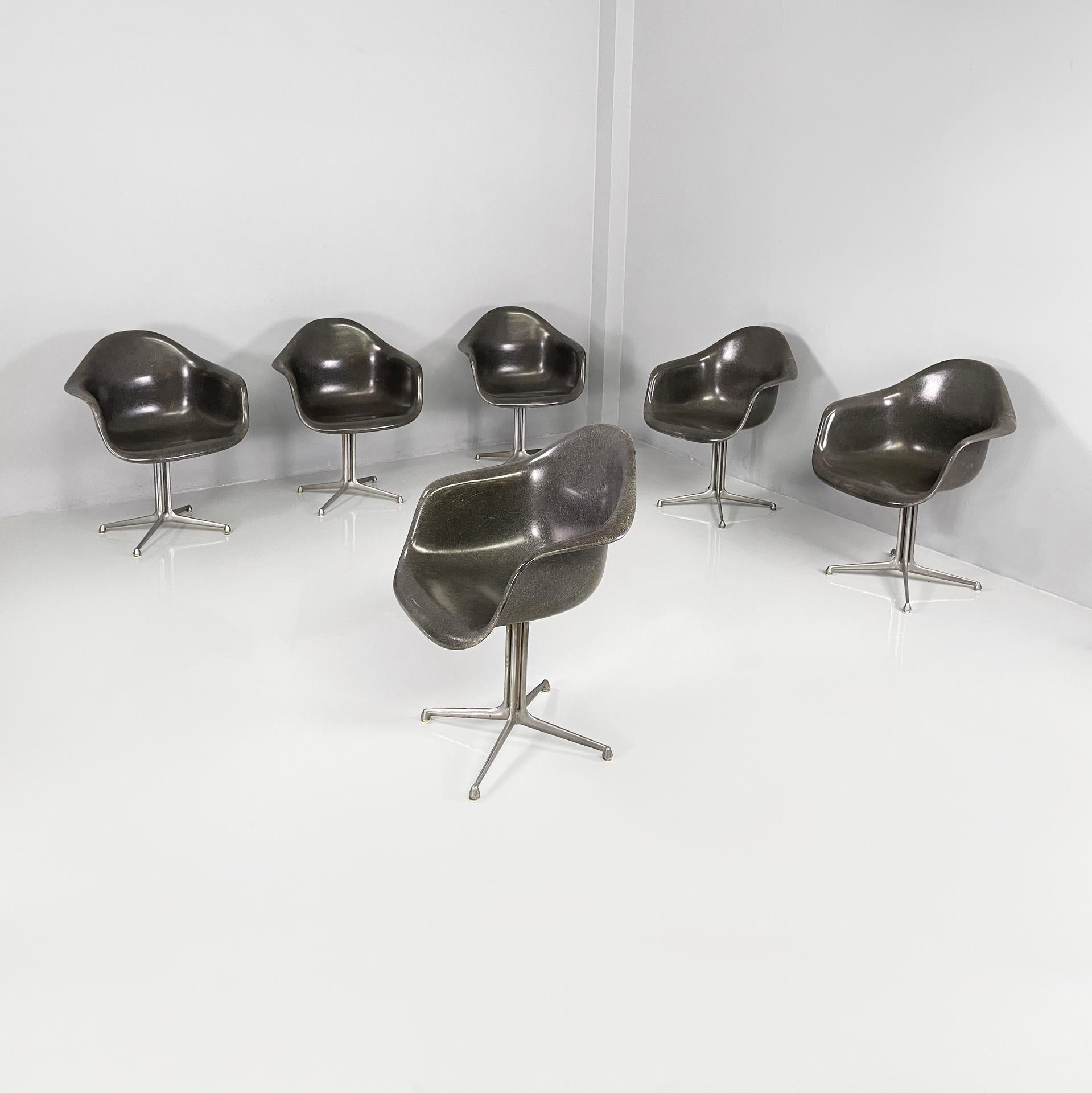 Fauteuils gris américains La Fonda par Charles Eames pour Herman Miller, années 1960 en vente
