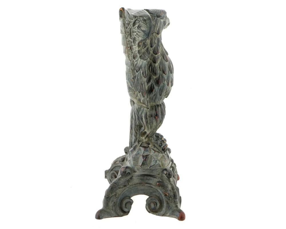 Intagliato a mano Figurina di aquila americana in legno intagliata a mano in vendita