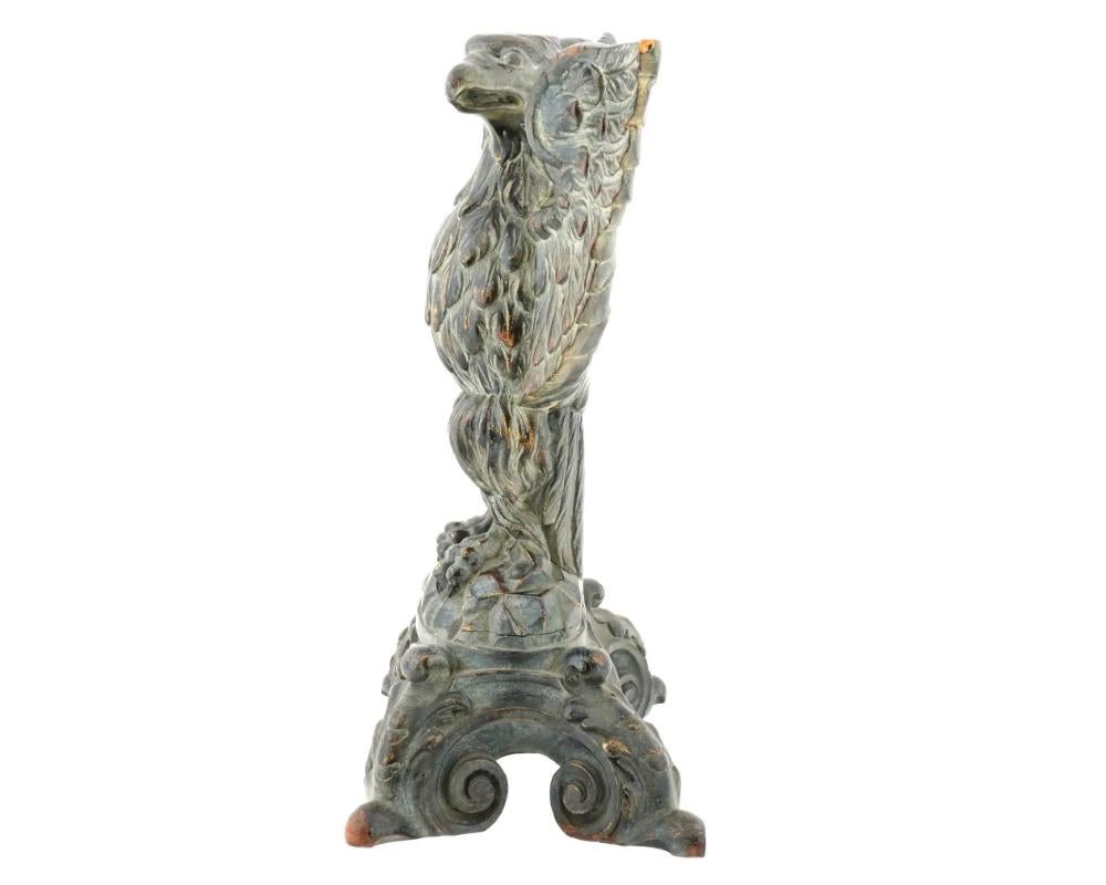XX secolo Figurina di aquila americana in legno intagliata a mano in vendita