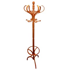 American Handcrafted White Oak Coat Stand