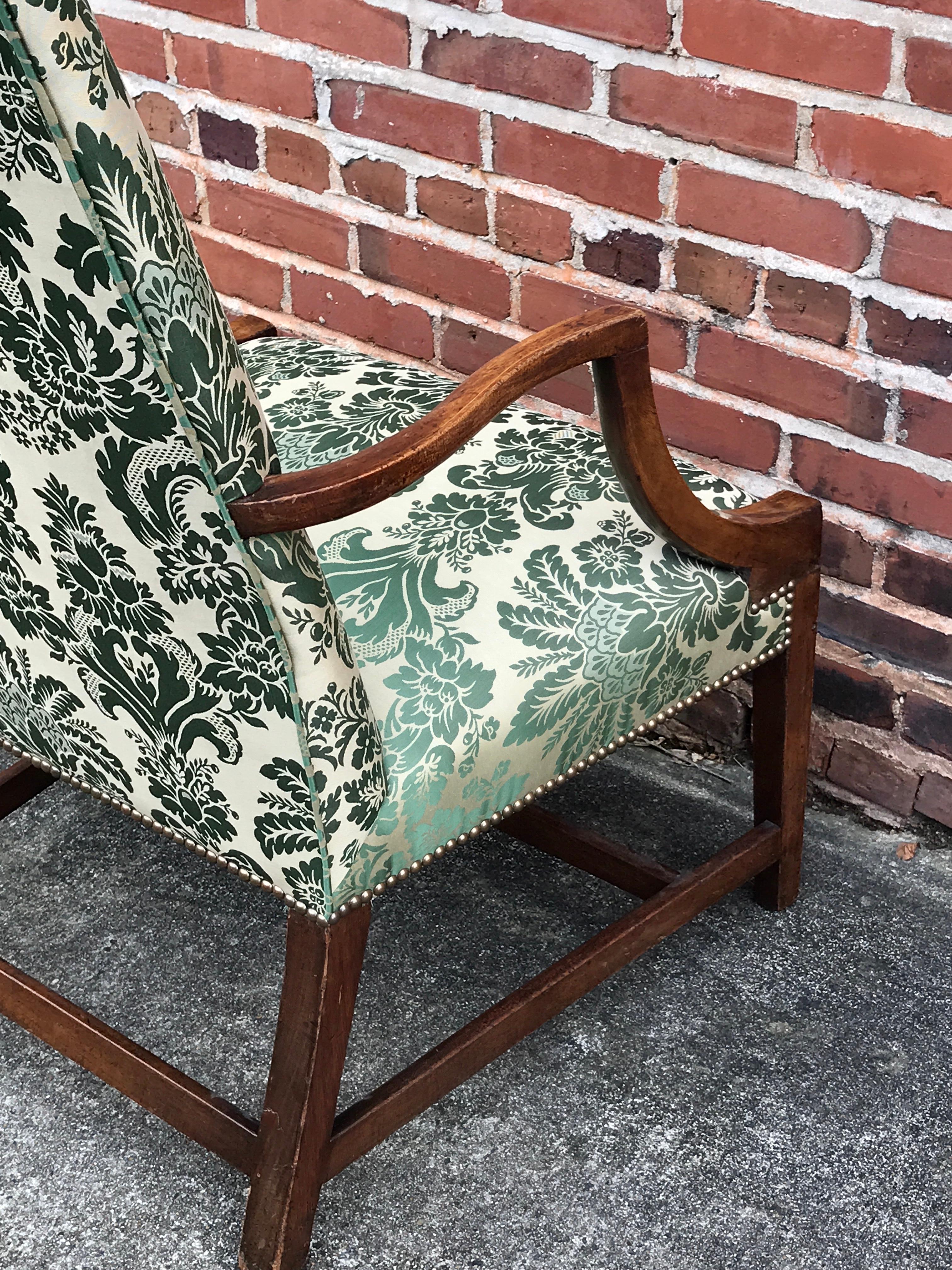 American Hepplewhite Lolling Chair, MA or NH 2