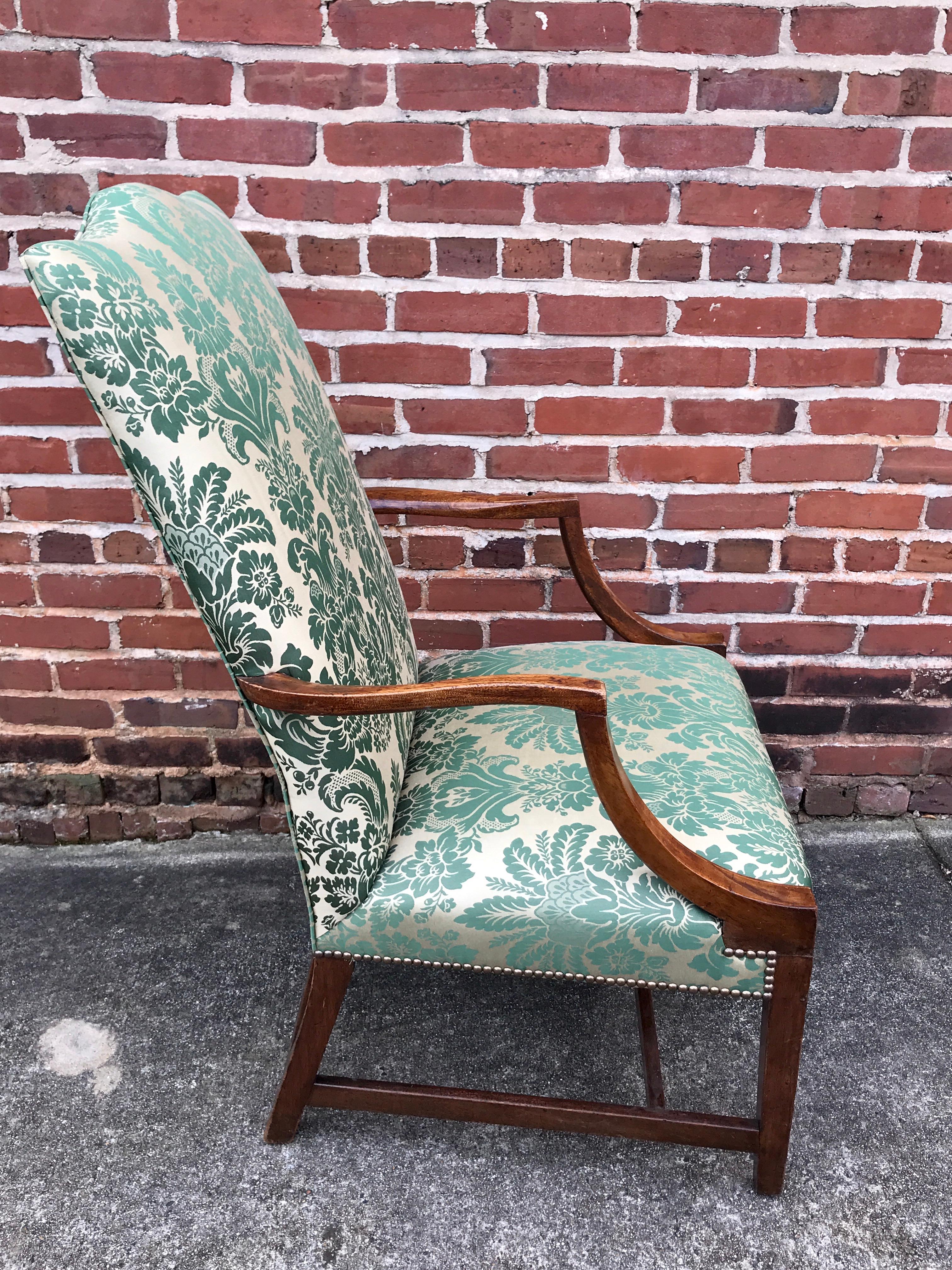 American Hepplewhite Lolling Chair, MA or NH 3
