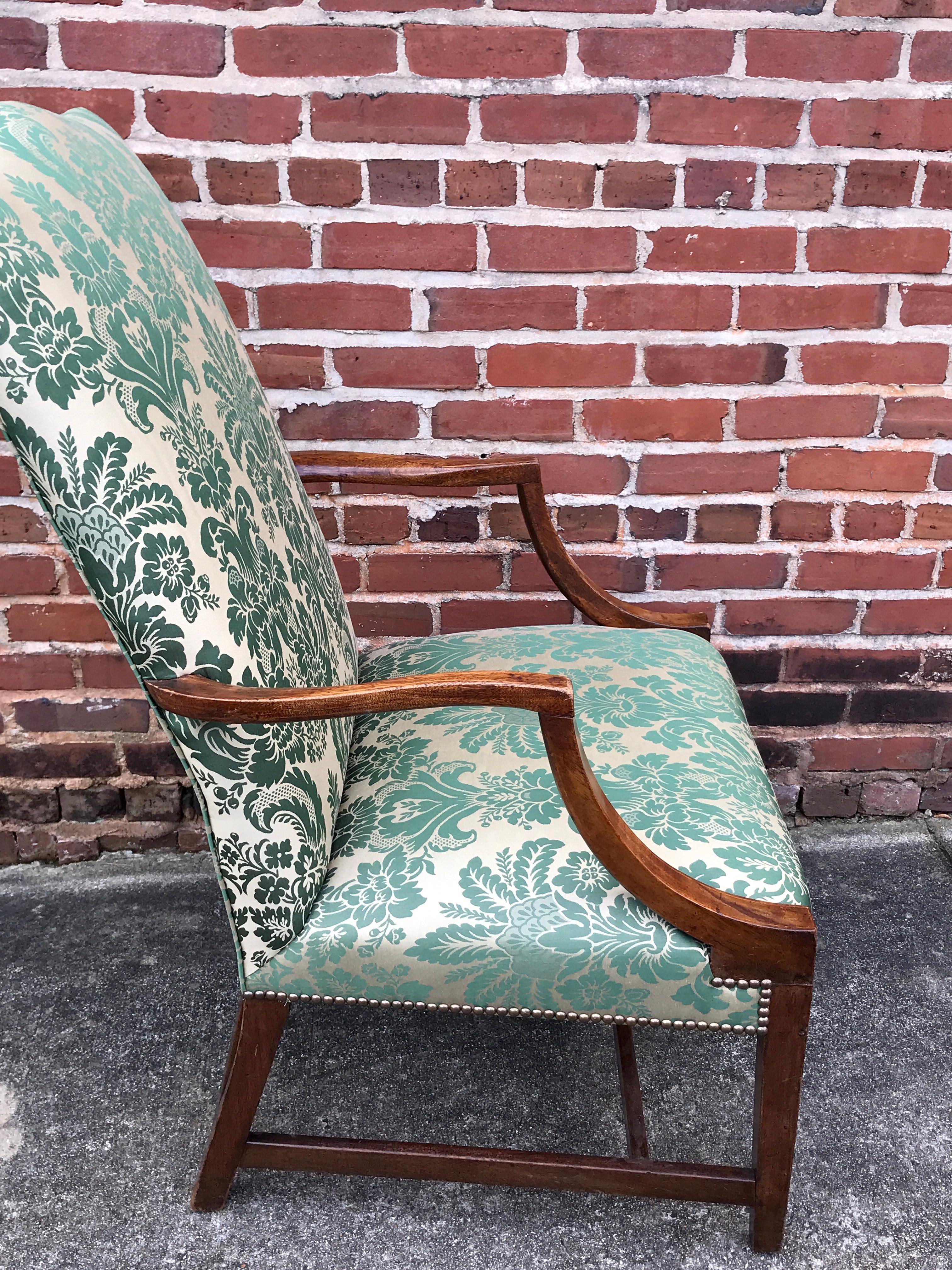 American Hepplewhite Lolling Chair, MA or NH 4