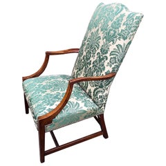 Antique American Hepplewhite Lolling Chair, MA or NH
