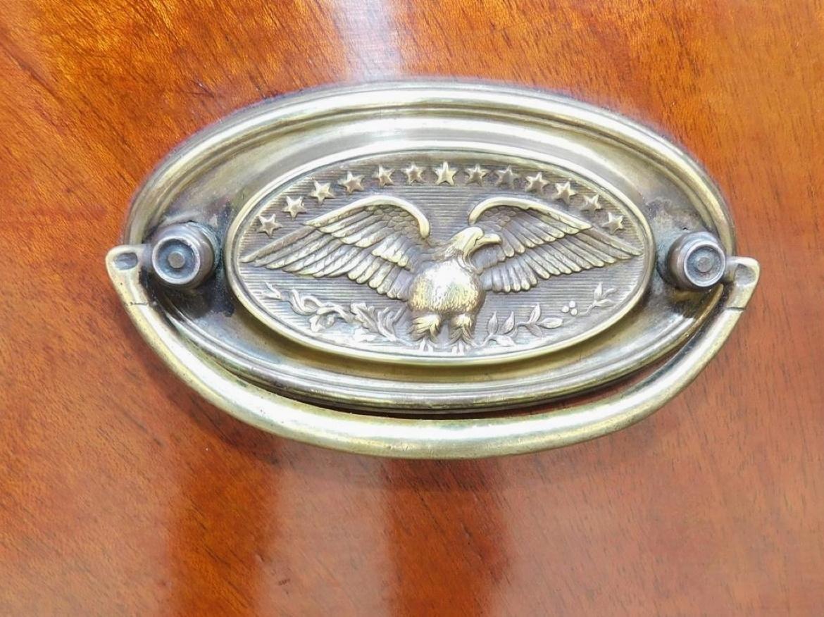 American Hepplewhite Mahogany Serpentine Two Drawer Inlaid Sideboard, Circa 1790 12
