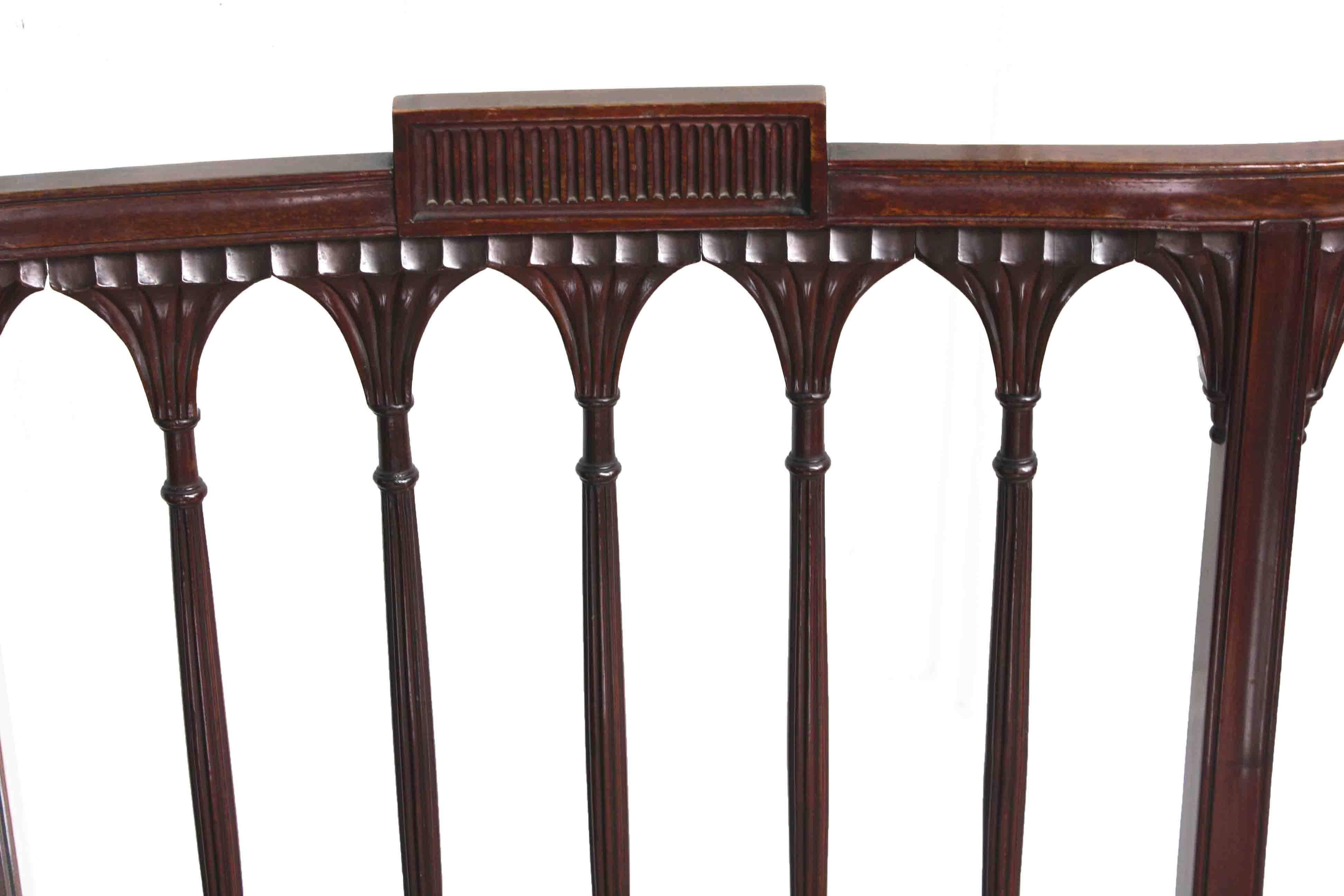 American Hepplewhite Revival Bench For Sale 2