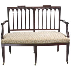 American Hepplewhite Revival Bench