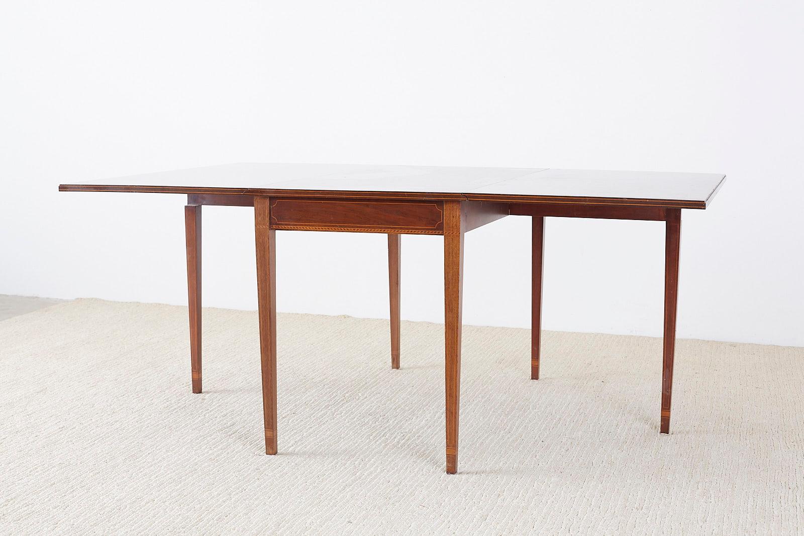 American Hepplewhite Style Mahogany Banquet Dining Table 3