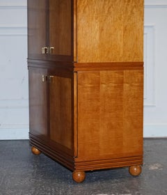 AMERICAN HICKORY WHITE GENESIS BIEDERMEIER SATIN WOOD ARMOIRE OR TV CABiNET