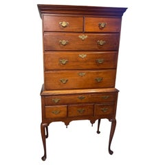 Antique American Highboy Chest of Drawers
