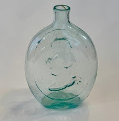 American Historical Flask, George Washington and Zachary Taylor, Circa 1848