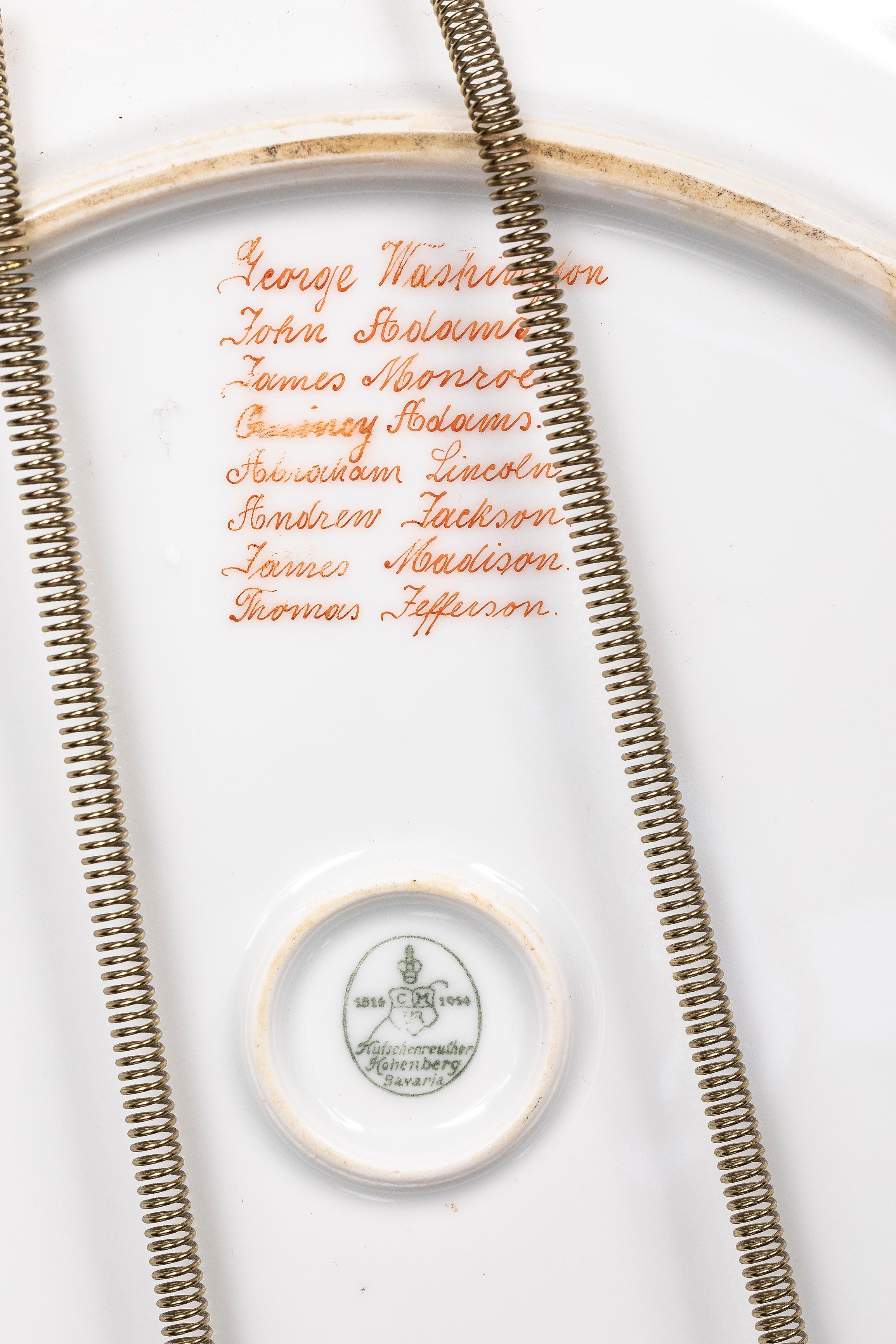 Assiette de présentation/chargeur American Historical Presidential  George Washington en vente 5