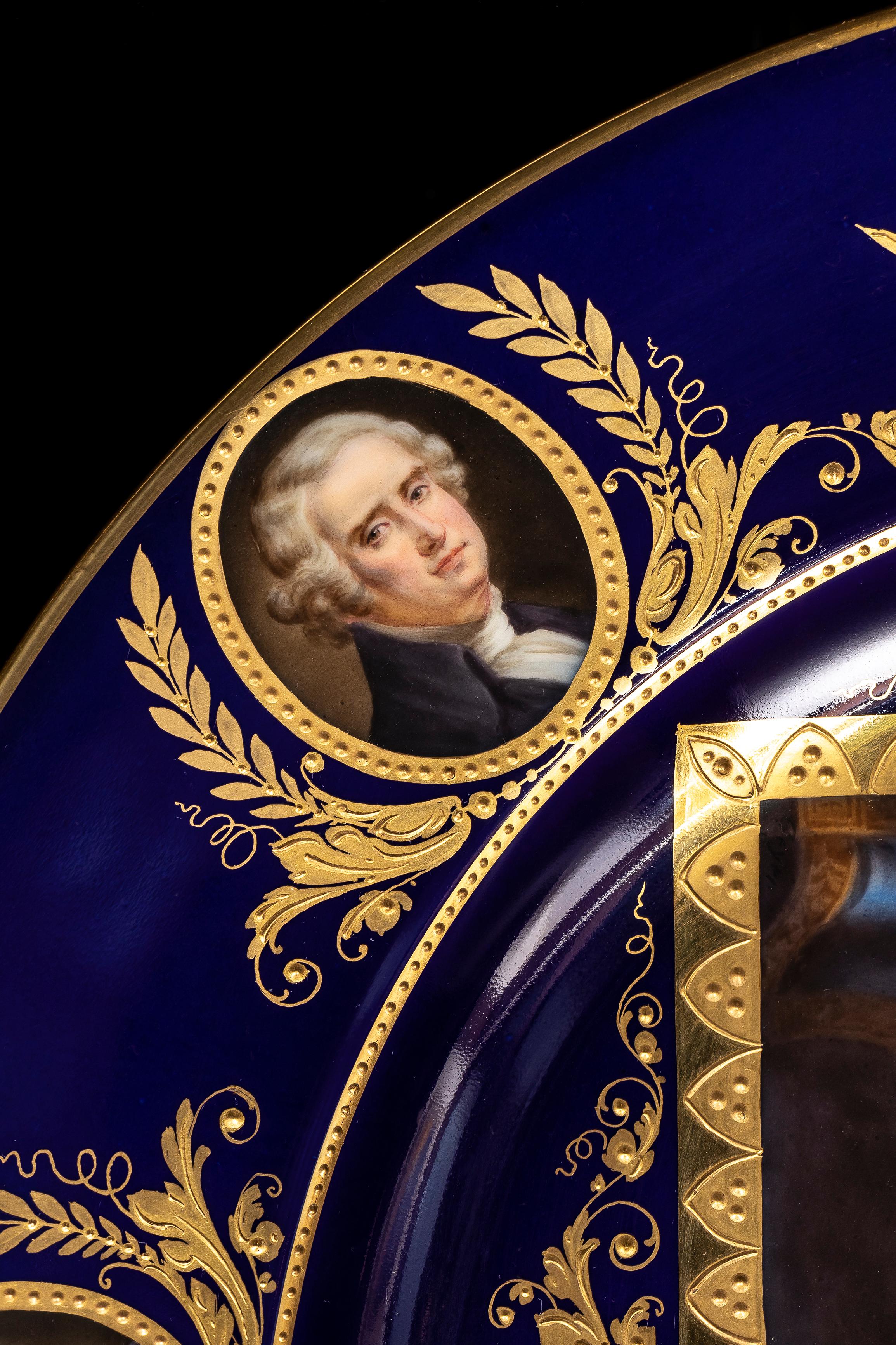 Début du 20ème siècle Assiette de présentation/chargeur American Historical Presidential  George Washington en vente