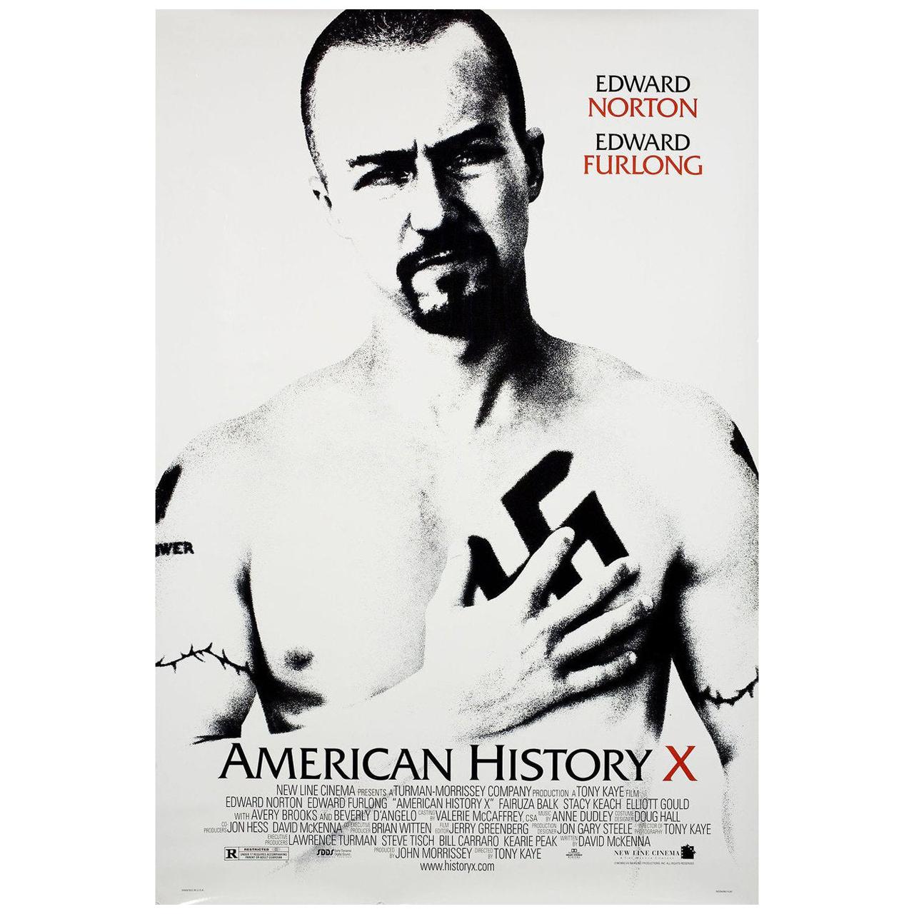 "American History X" 1998 U.S. One Sheet Film Poster