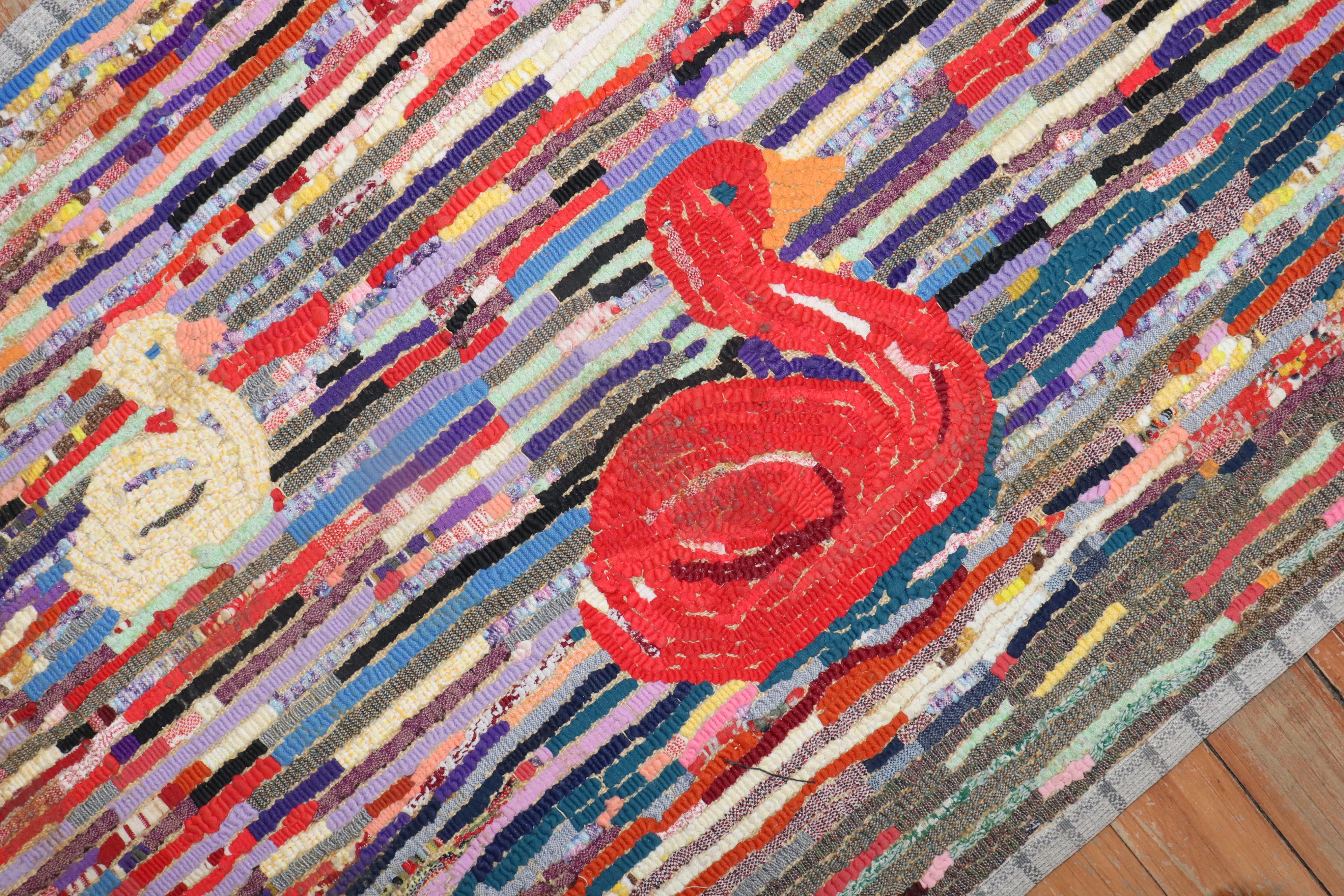  Amerikanischer amerikanischer Duck Teppich mit Kapuze (20. Jahrhundert) im Angebot