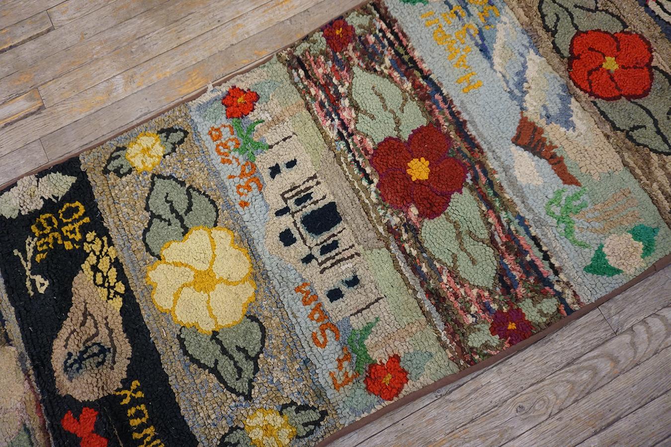Laine Tapis américain à capuche 2' 6''x12' 2'' en vente