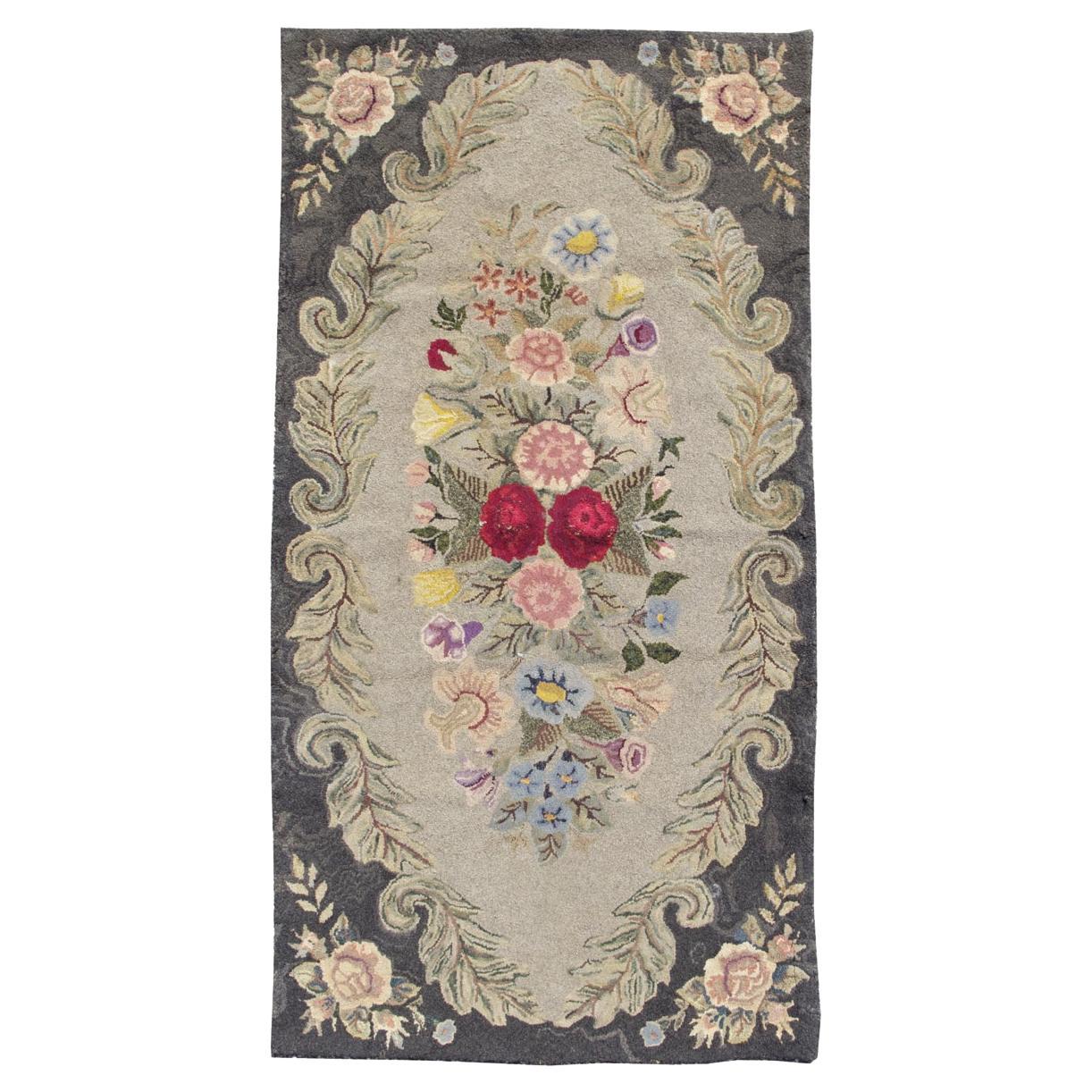 American Hooked Rug, Early 20th Century