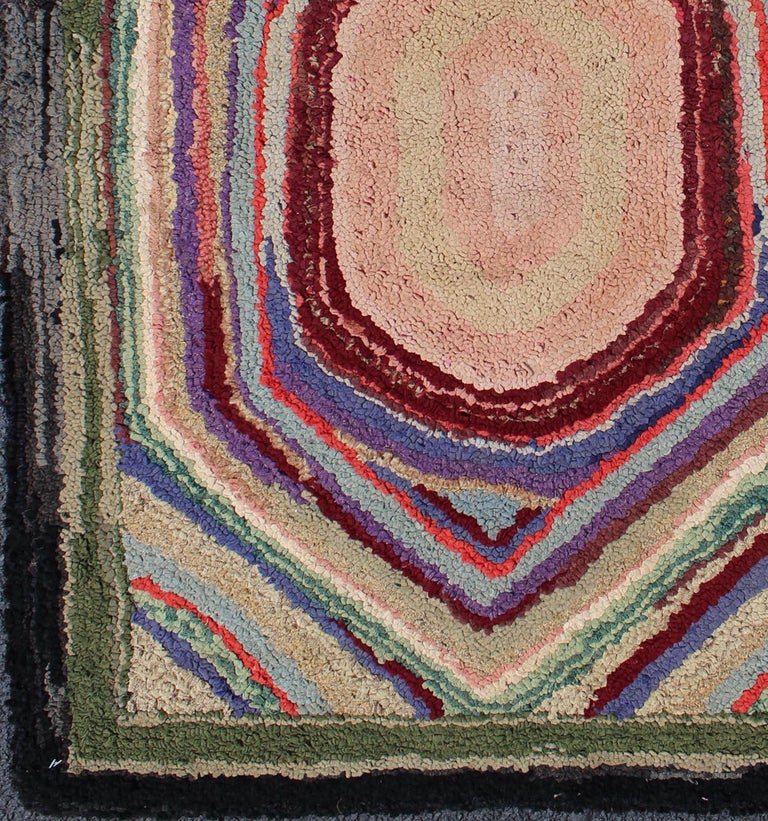 American Hooked Rug For Sale at 1stdibs