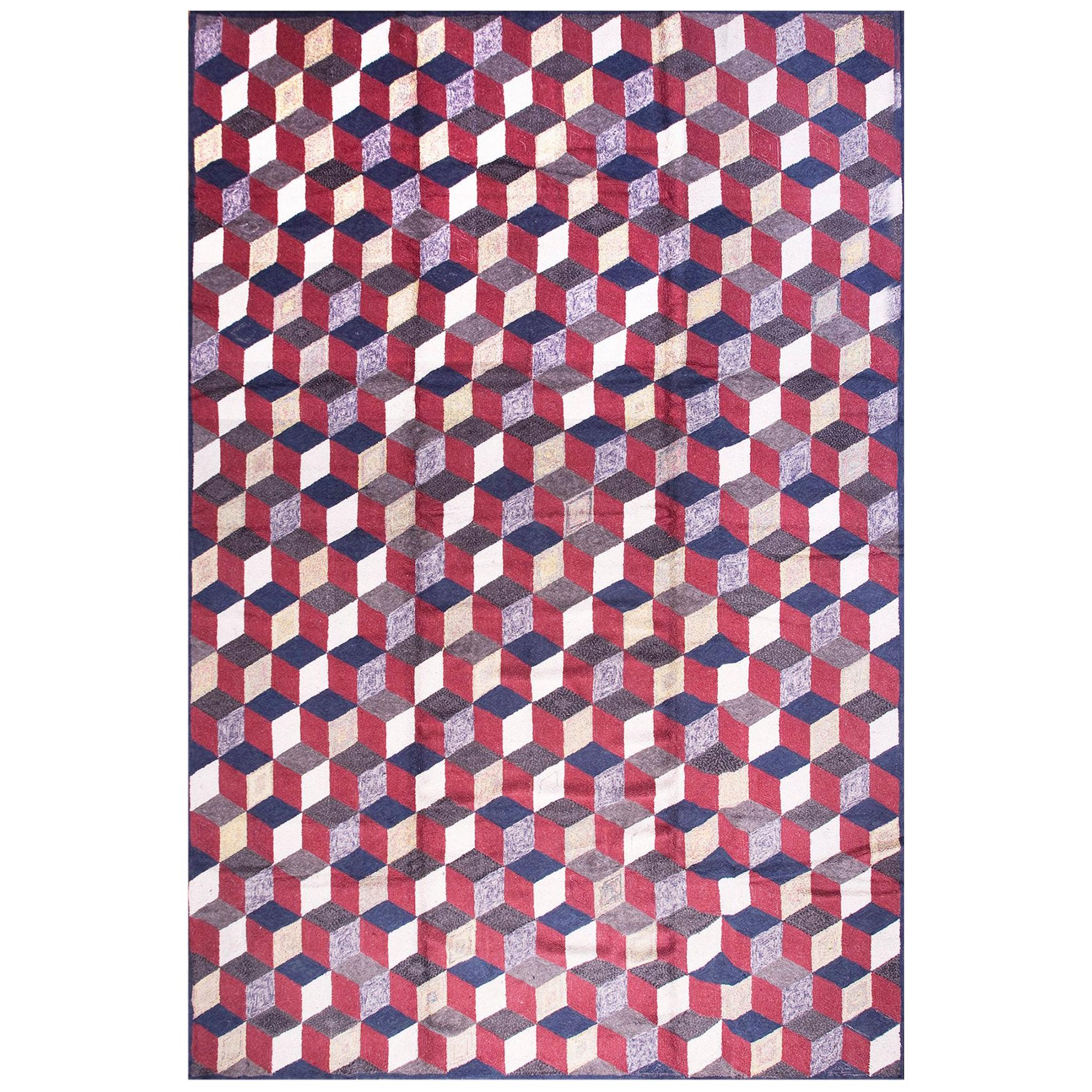 American Hooked Rug (18'0" x 12'0" - 366 x 549 CM) 