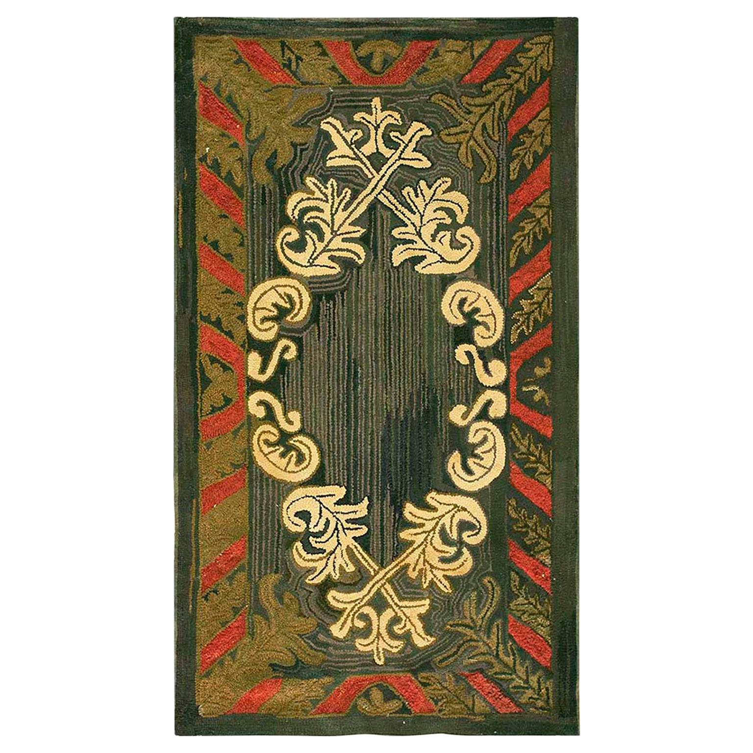 American Hooked Rug For Sale